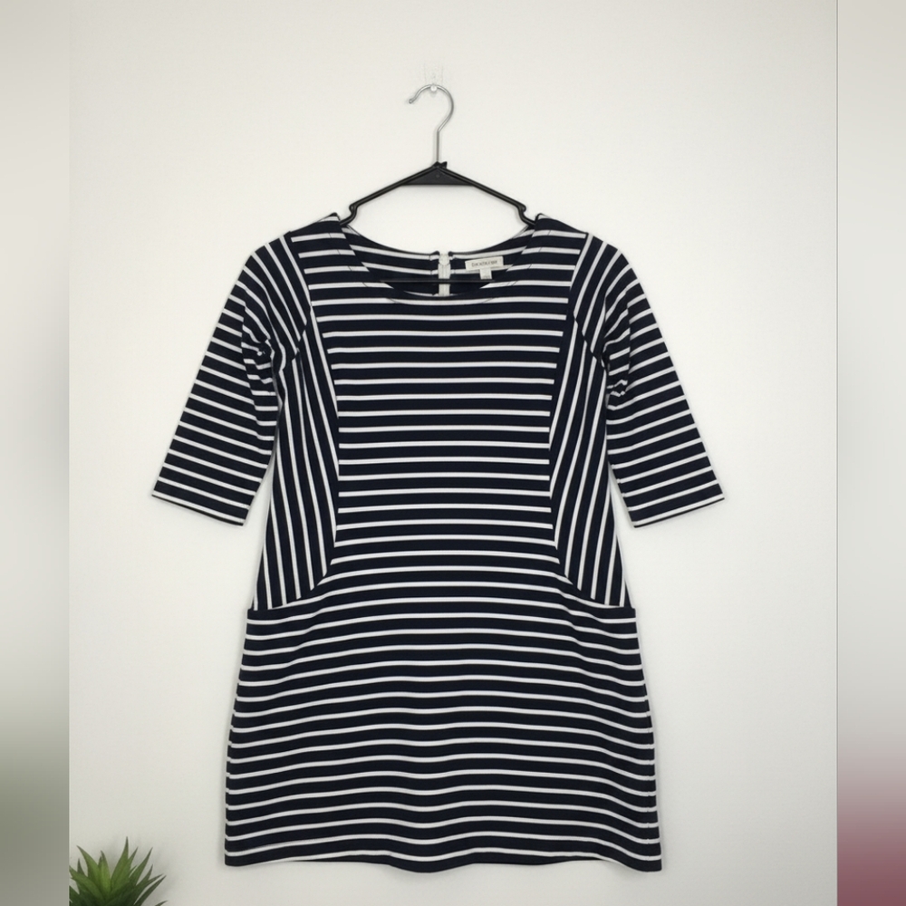 Joules Mariners Grade Navy White Stripe Navy White Striped Dress Pockets 14 - Picture 1 of 8